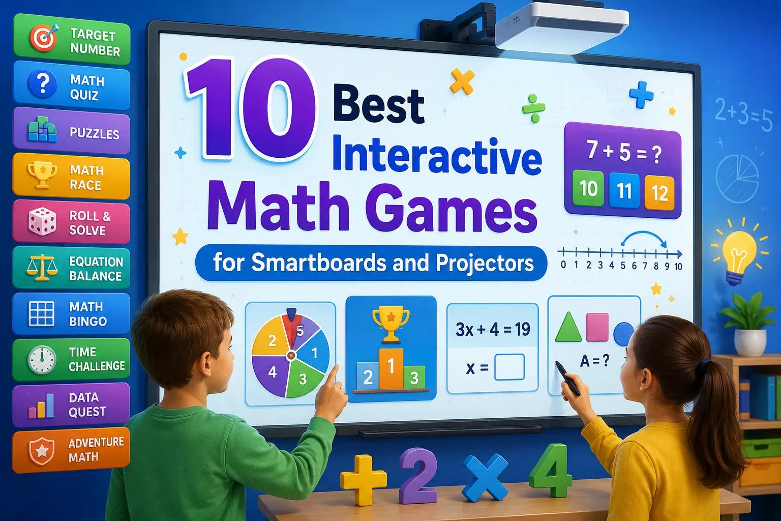 10 Best Interactive Math Games for Smartboards and Projectors