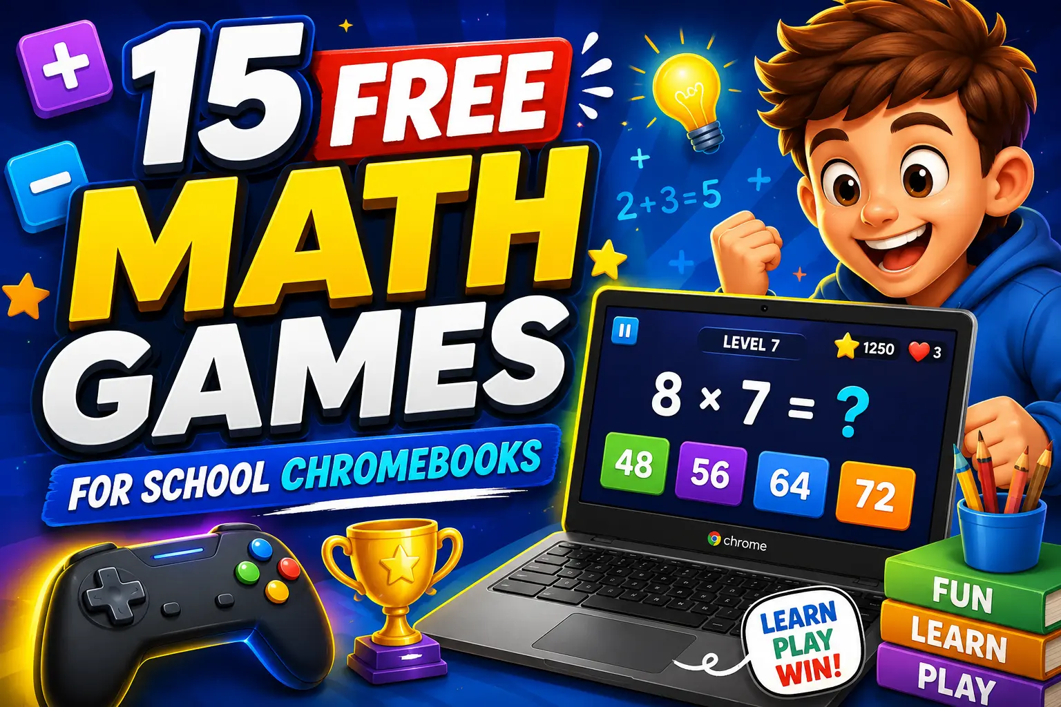15 Best Free Math Games for School Chromebooks in 2026 (No Sign-Up Required)