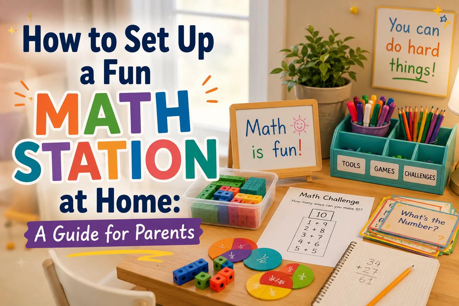 How to Set Up a Fun "Math Station" at Home: A Guide for Parents