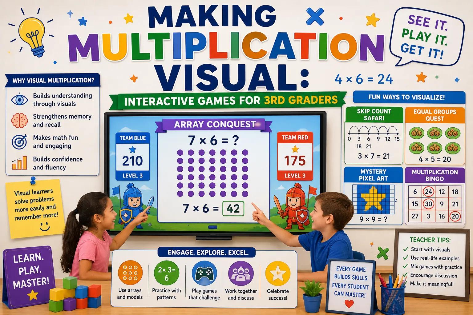 Making Multiplication Visual: Interactive Games for 3rd Graders
